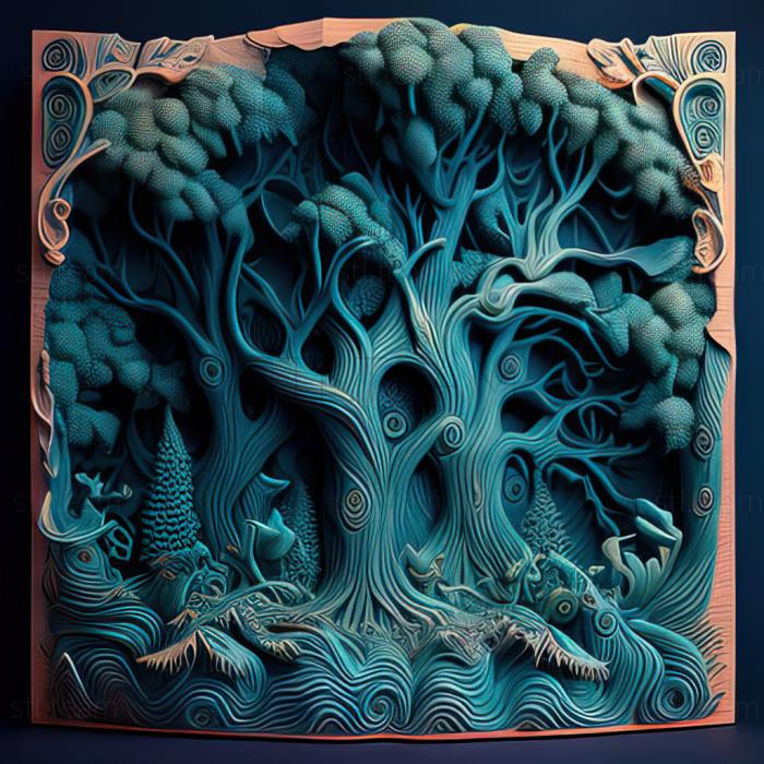 3D модель Фэнтезийный лес (STL)